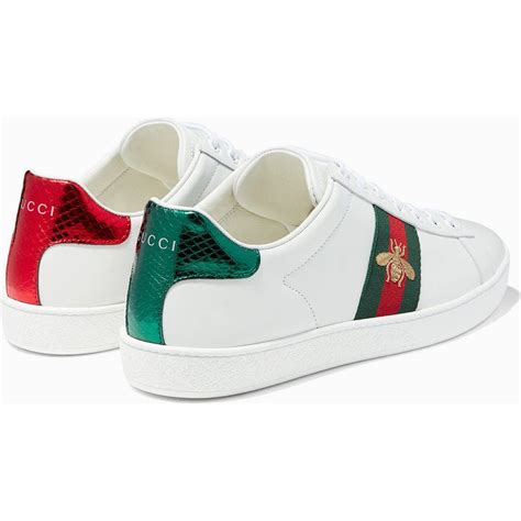 embroidered gucci sneakers|Gucci bee platform sneakers.